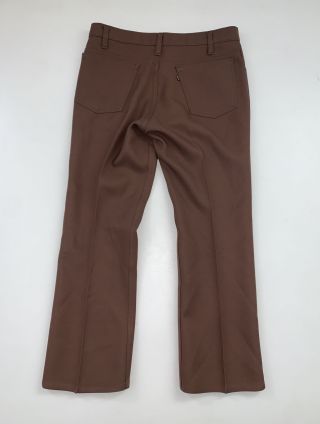 Vintage 90s Levi ' s Polyester Pants Size 32x28 Brown 3