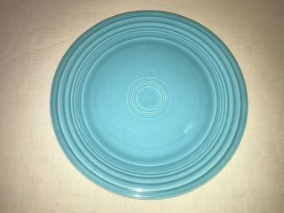 Pretty Vintage Aqua Blue Fiesta Hlc 9 1/2 " Dinner Plate Fiestaware