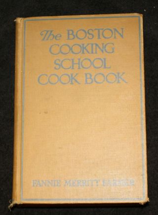 The Boston Cooking School Cookbook - 1935 - Vintage - - Fannie Merritt Farm