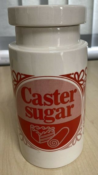 Vintage Lord Nelson Pottery Caster Sugar Storage Jar Frjunjl2
