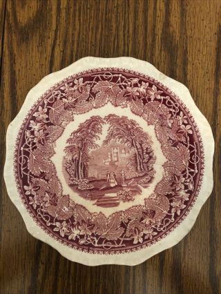 Luncheon Plate - Masons - Vista England - Pink
