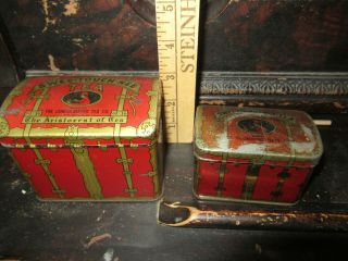 Swee - Touch - Nee Set Of 2 Vintage Tea Tins