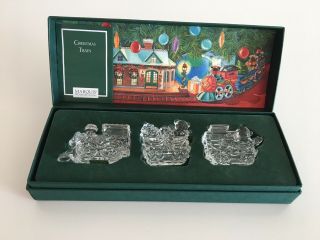 Marquis By Waterford Crystal The Christmas Train Set Of 3