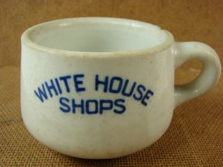 Vintage White House Shops Coffee Mug Carr China Grafton W.  Va F11