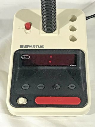 Spartus Desk Lamp Digital Alarm Clock 1182 - 64 Nintendo Vintage 80 ' s 2