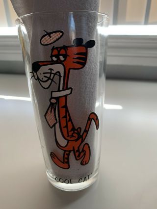 Vintage Cool Cat 1973 Pepsi Collectors Series Glass Warner Bros Looney Tunes