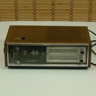 Vintage Panasonic Am - Fm Flip Clock Radio Model Rc - 6530 Clock Not V331