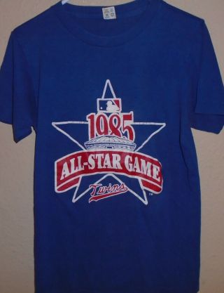 Vintage 1985 Minnesota Twins All - Star Game Champion T Shirt Large (med)