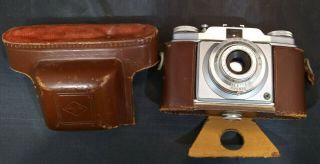 Agfa Silette Pronto 35mm Viewfinder Camera,  Case - Apotar 1:3.  5/45 Lens.  Vintage