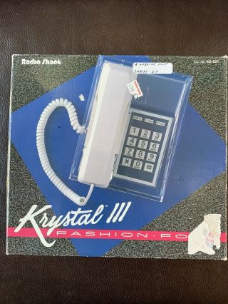 Radio Shack Phone Krystal Iii Fashion Fone 43 - 821 Vintage 90’s