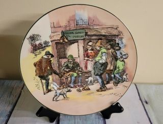$49 Vintage Royal Doulton Dickens Series " El Cobler " Cobbler Plate Large Size