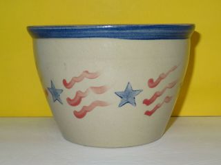 Beaumont Brothers Pottery BBP Stoneware Crock Stars & Stripes Lrg Americana Bowl 2