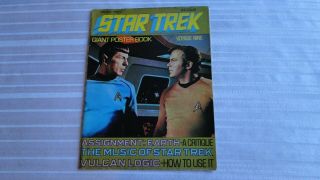 Vintage Star Trek Giant Poster Book Voyage Nine 1977 Kirk Spock Uhura Poster 75