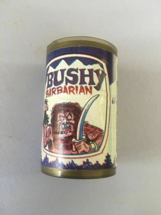 Vintage Fleer Crazy Can Series,  Candy Can Chug A Can Bushy Barbarian