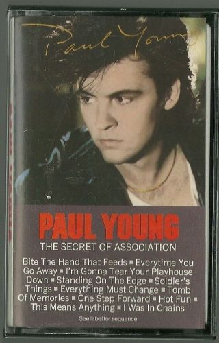 Vintage 1985 Audio Cassette Tape - Paul Young - The Secret Of Association