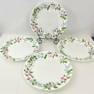 Corelle Delicate Array 10 1/4 " Dinner Plates Set Of 5 Rare Discontinued Floral
