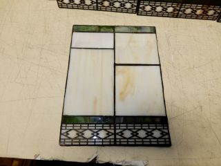 4 VINTAGE ARTS AND CRAFTS STAINED GLASS SMALLER PANELS 2