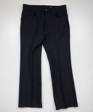 Vintage Levi’s Polyester Pants Size 36x29 Black