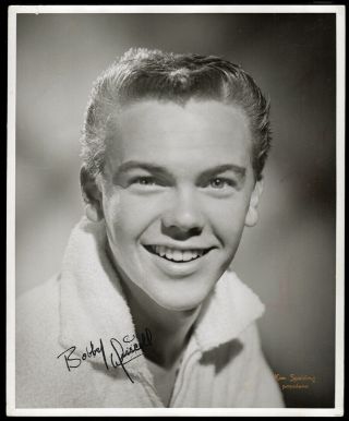 Vintage 1954 Bobby Driscoll Signed Autographed 8x10 Estate Photograph