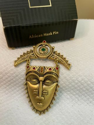 Avon Vintage 1992 African Mask Pin