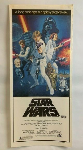Star Wars Australian Daybill Movie Poster Cult Sci - Fi Classic Origina