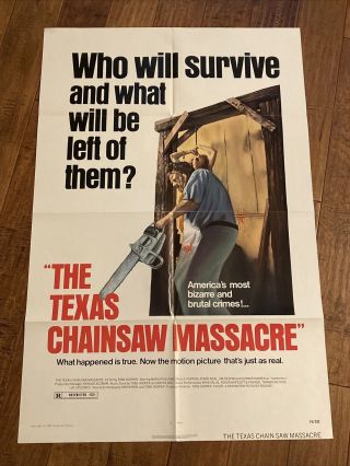 Texas Chainsaw Massacre - 1974 1sheet Movie Poster - Tobe Hooper
