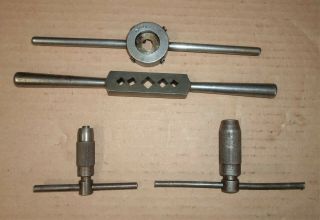 4 – Vintage Machinist Tap & Die Wrenches