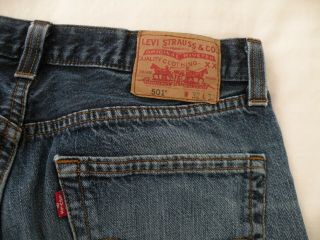 Mens Vintage Levi 501 Jeans W32 L32 Button Fly,  Blue Classic 1