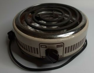 Vintage Munsey Extra Burner Hot Plate Model Fb - 1 Made In U.  S.  A.  1100 Watts 120 V