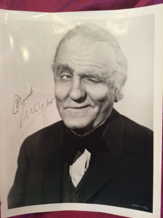 Wizard Of Oz,  Frank Morgan Autographed B&w Photo - C.  O.  A.