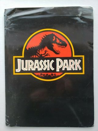Jurassic Park 1992 Studio Press Kit With 8 Color Slides & 14 Photos