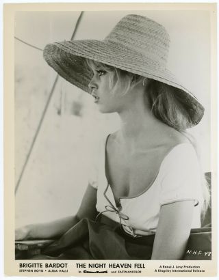 Blonde Bombshell Brigitte Bardot The Night Heaven Fell 1958 Photograph