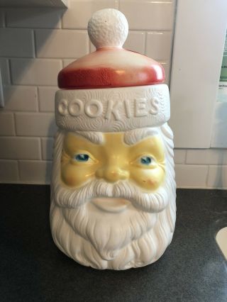 1973 Vintage Carolina Enterprises Santa Claus Empire Blow Mold Cookie Jar