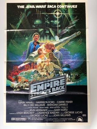 The Empire Strikes Back Australian One Sheet 1980 Star Wars Poster