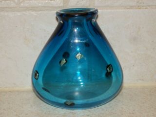 Contemporary Art Glass Vase Signed Sharon Fujimoto 2006