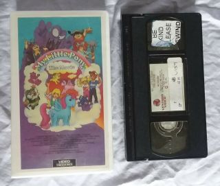 Vintage My Little Pony The Movie 1986 Vhs Tape Fair Condtion Former Rental