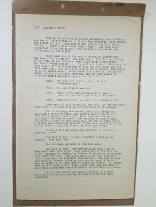 Laurel & Hardy Short Subject Script /1932 Their First Mistake