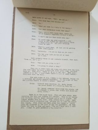 LAUREL & HARDY Short Subject Script /1932 Their First Mistake 5