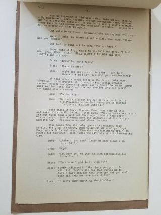 LAUREL & HARDY Short Subject Script /1932 Their First Mistake 6