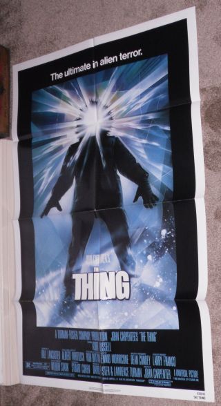 The Thing 1982 One Sheet Movie Poster Kurt Russell/john Carpenter