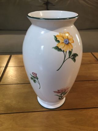 Vintage Tiffany & Co.  " Sintra " Porcelain Floral Vase - Approx 11 " Tall