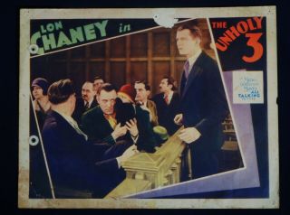 The Unholy 3 1930 Lon Chaney The Man Of 1,  000 Faces Rare Classic Lobby Card