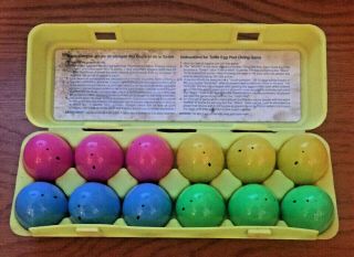 Vintage 12 Turtle Eggs Pool Diving Toy Game