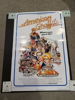 American Graffiti 1973 Folded One - Sheet Universal Release Theatre Poster.