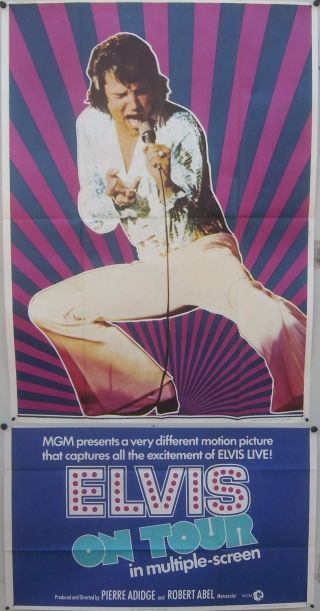 Elvis Presley Usa/mgm " Elvis On Tour " 41 X 81 3 - Sheet Poster 1972