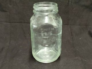 VINTAGE MOM ' S MASON JAR QUART 32 OUNCES CLEAR GLASS HOME PRODUCTS COLUMBUS OHIO 3