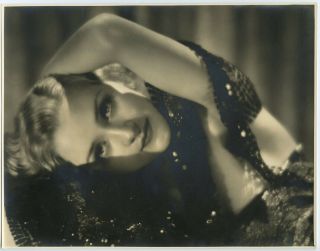 Large 1930s Marian Marsh Dramatic Art Deco Glamour Photograph Freulich
