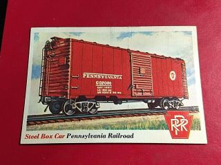 1955 Topps Rails & Sails Vintage Card 20 Steel Box Car 7/12 - 17
