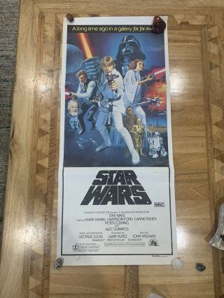 STAR WARS Australian Daybill Movie Poster 1977 2