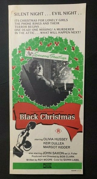 Black Christmas Australian Daybill Movie Poster Cult 70s Slasher Horror Film